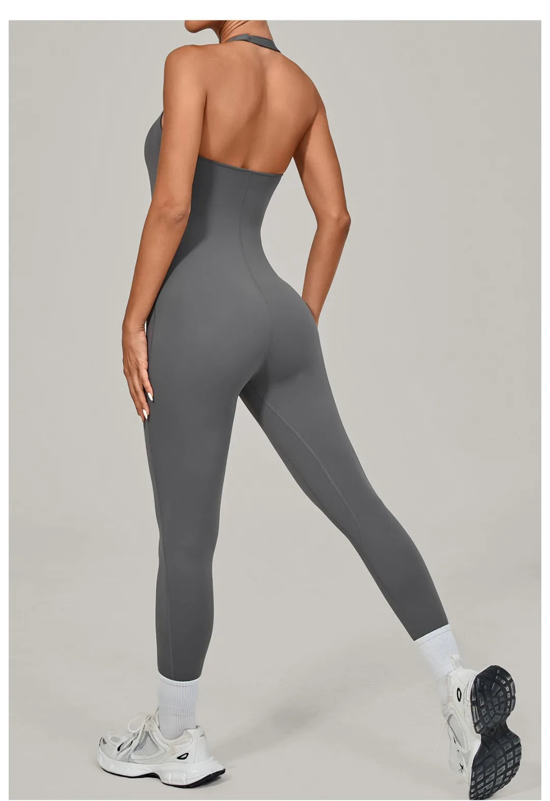 Yoga Jumpsuit Sports Fitness Peach Hip Halter Neck Backless Pants Bodysuit Outdoor Dance Jumpsuit Tight Yoga Wear for Women