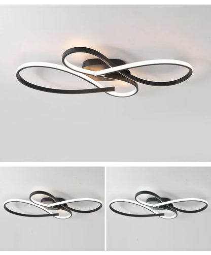 Neue Decke Moderne Kronleuchter Lichter für Wohnzimmer Schlafzimmer Arbeitszimmer Schwarz LED Deckenleuchte für Zimmer Kronleuchter Leuchten.