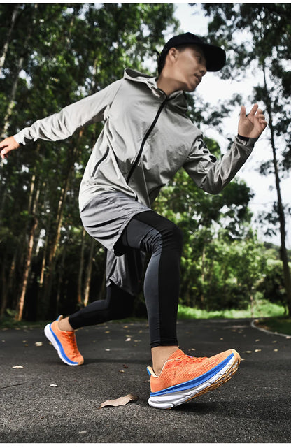 Men's Running Shoes Luxury shoes Couple Outdoor Sneakers Cushioning Breathable Mesh Off-road Trainer Shoes Race Non-Slip Fashion.