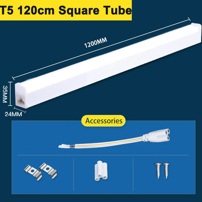 T5 Led Tube Light Bar 180-265V Kitchen Under Cabinet Lamp Connected Closet Lamp Indoor Lighting Fixture For Living Room Bedroom.