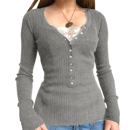 Vintage Babydoll Tops Pullover Lady Ästhetische Kokette Strickpullover Outfit Herbst Square Neck Langarm Strickwaren Pullover Y2k