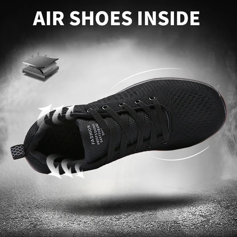 Men Running Shoes Breathable Light Comfortable Men's Casual Shoes Tenis Outdoor Slip On Walking Sneakers.
