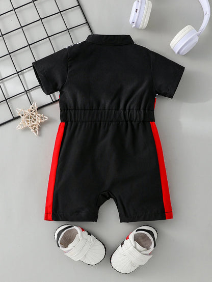 Ein Stück Baby Jungen Sommer Kurzarm Cartoon Auto Coole Mode Für Neugeborene Baby Artikel 0-1Y Overall Streetwear Kleidung.