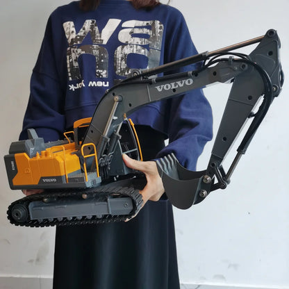 Double E E598 Large Rc Excavator 1/16 3in1 Alloy Truck E590 Remote Control Engineering Vehicle Toy Model For Boys Kids Gift.