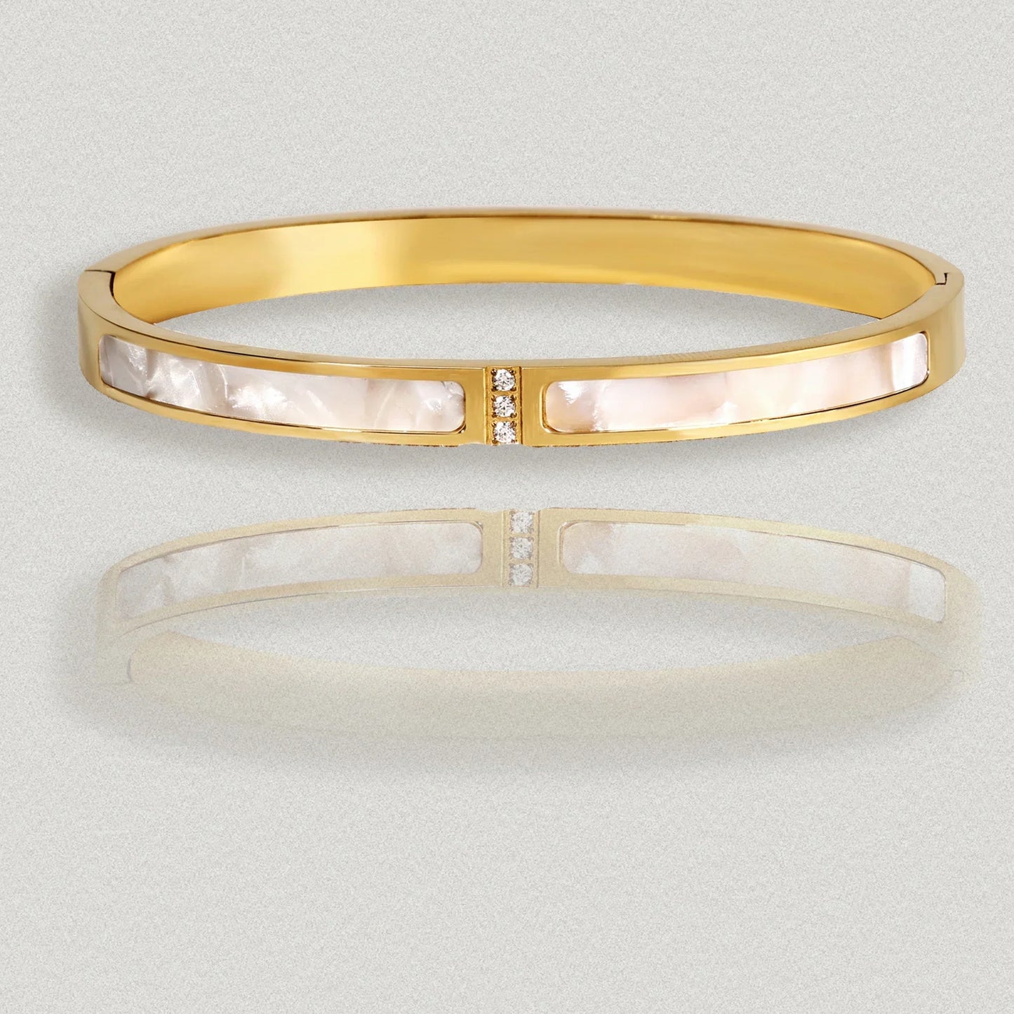 Titanium Steel Gold Silver Color Bangles for Women Girls Trend Waterproof Jewelry Luxury Sparkling Zircon Bracelet Bangle