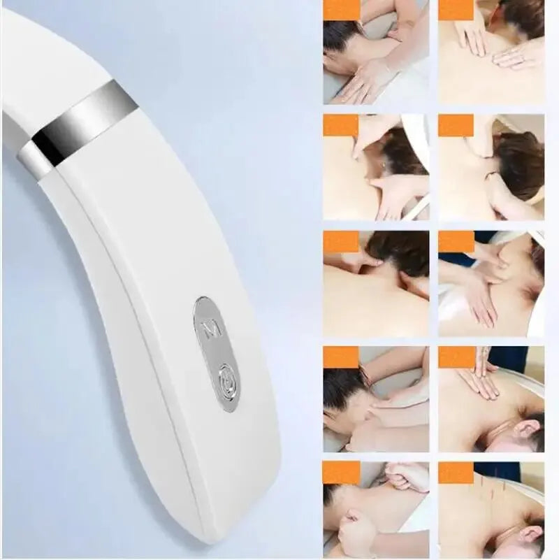 Cervical Massager Protable Mini Neck Shoulder Massager Deep Massage Neck Warm Pressing Neck Pressing Care.