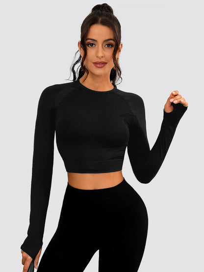 Seamless Women Sporty Top Women Long Tops T-shirt Sportswear Woman Gym Tank Top Sports Yoga T-shirts Female Clothing.