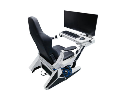 EASE POD PRO Günstiger, bequemer Computer-Cockpit-Zero-Gravity-Stuhl, ergonomischer Stuhl, Arbeitsplatz für 1–2 Monitore