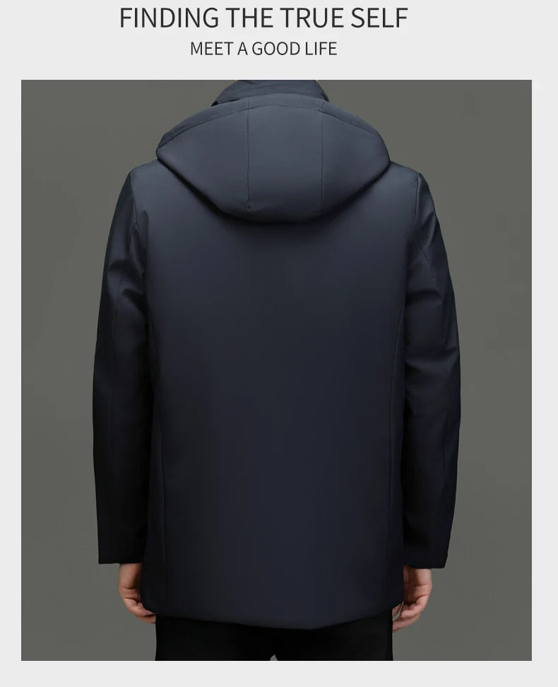 Top Grade Brand Casual Fashion Designer Warm Parka Coat Mens 2025 Newest Winter Jacket Quilted Windbreaker  Mens Clothes.