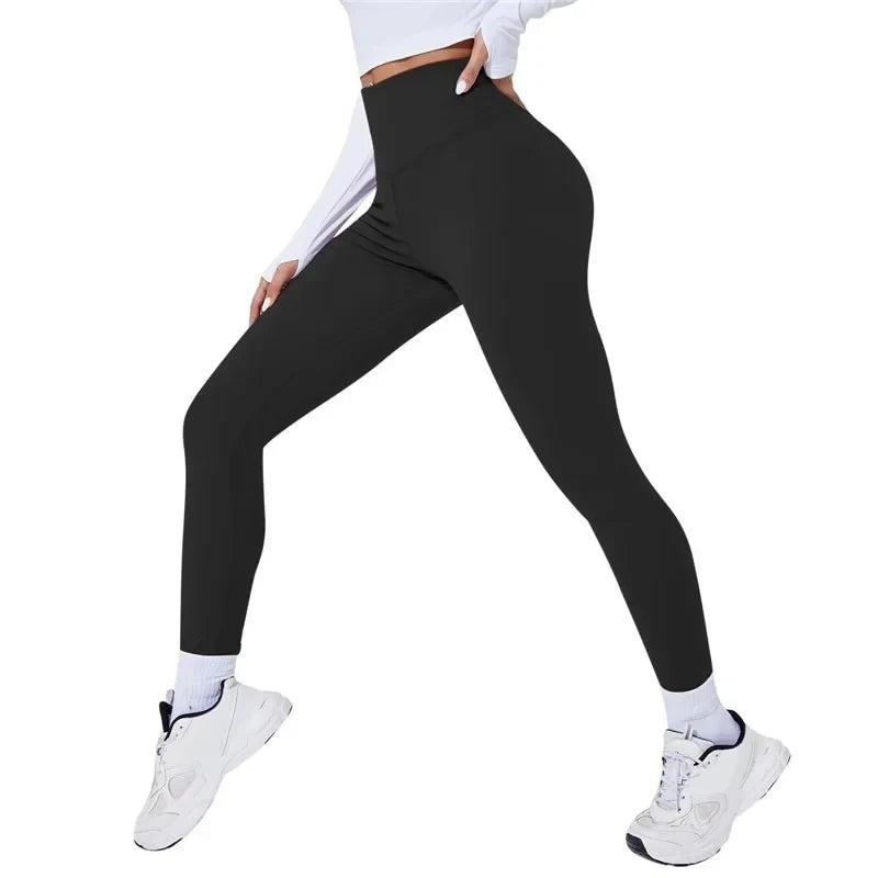 1pc Frauen Hohe Taille Yoga Leggins Gym Sport Strumpfhosen Frau Laufhose Sexy Butt Hebe Leggings Gym Fitness Push-Up leggins ﻿