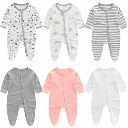 Neugeborenen Mädchen Strampler 2023 Neue Herbst und Winter CottonInfant Kleidung Weiche Baby Onepiece Cartoon Baby Jungen Kleidung 0 bis 9 monate.