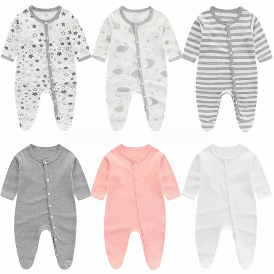 Neugeborenen Mädchen Strampler 2023 Neue Herbst und Winter CottonInfant Kleidung Weiche Baby Onepiece Cartoon Baby Jungen Kleidung 0 bis 9 monate.