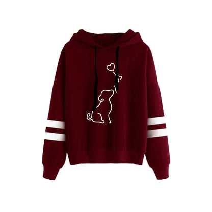 Simplicity Autumn Winter Versatile Pullovers Hot Sale Hoodies Stripe Women Sweatshirts Style Fashion Casual Sports Daily Quality.