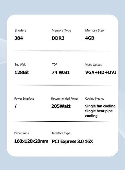 SOYO Graphics Cards NVIDIA GT740 4G GDDR3 128bit Video Card HDMI+DP+DVI For Desktop Gaming Computer Components GPU GT 740.