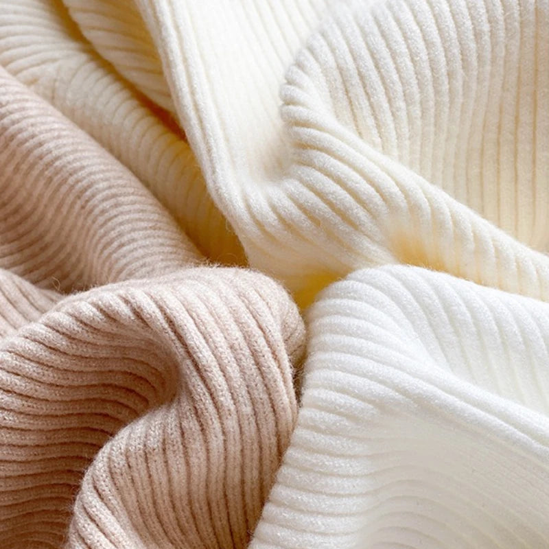 Langarm Beiläufige Dünne Pullover Mode Taste Grundlegende Gestrickte Tops Frauen Rollkragenpullover Koreanische Mode Einfache Chic Kleidung.