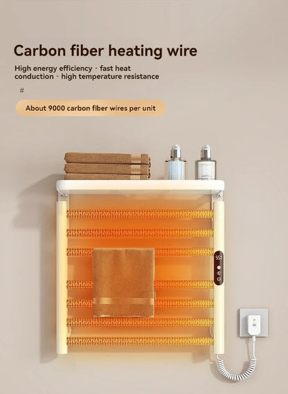 Bad Smart Touch Heizung Intelligente Elektrische Beheizte Handtuch Rack Edelstahl Temperatur Digital Display Handtuch Trockner