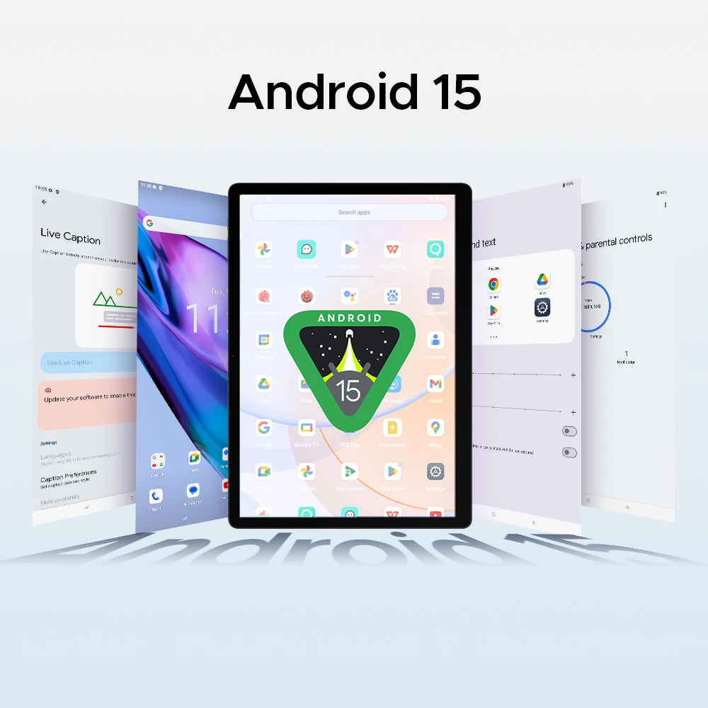 Doogee 2 in 1 Tablet Pc Tab E3 Max Gmini Ai 14" 2.1K Display Android 15 32Gb (8+24) 256Gb 13500Mah Battery Helio G100 Tablet Pc.