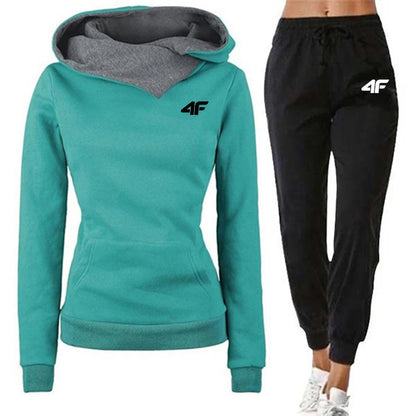 Hot Sales Womens Tracksuit Print Sports Hoodies for Women Suit Jogging Sweatshirts+Pants 2 Pcs Sets Casual Woman Pants Sets 2025.