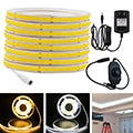 DC 5V LED COB Streifen Licht USB Hohe Dichte Linear Beleuchtung 320LED Flexible Band Lichter Warm Natürliche Weiß rot Blau Grün Dekor.