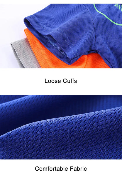 Kids Clothes Set Boy Girl Shorts and Short Sleeves Summer Clothing Sport Casual Children Top and Bottom Clothes Set.