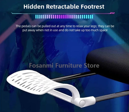 Atmungsaktiver, hochelastischer Netz-Bürostuhl, bequemer Gaming-Computerstuhl, verstellbarer Schreibtisch für Zuhause, Gamer, Drehstuhl, liegend