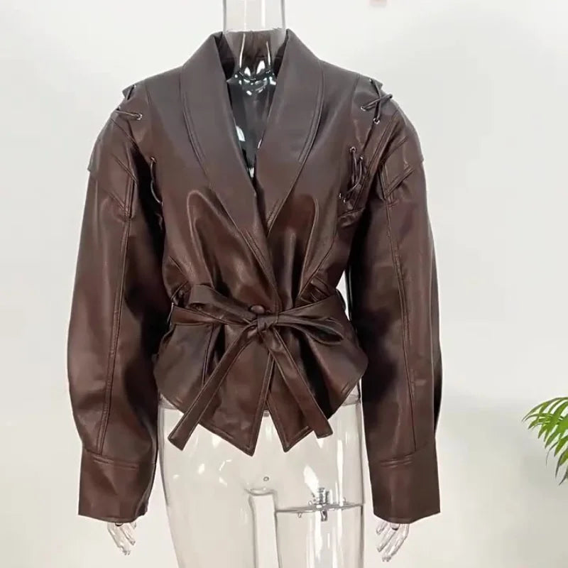 Retro-Jacke, modisch, Frühling und Herbst, lässig, lockere Tasche, langärmelig, trendig, cool, vielseitig, hochwertige Damen-Kurzjacke