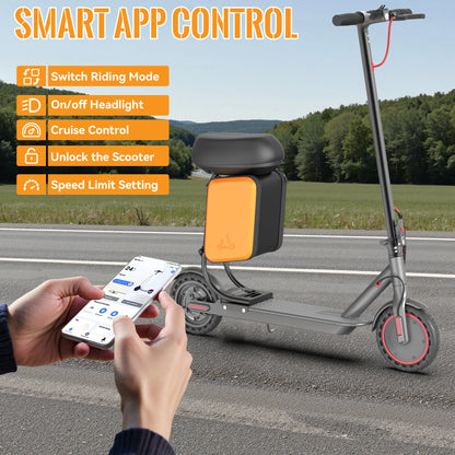 ATSANT Adult Electric Scooter 350W Powerful Motor 36V 25KM Long Range 8.5Inch with Storage Box Smart App Foldable Escooter.