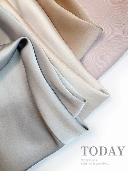 French Style Chic Women's Acetic Acid Satin Flowy High Waist Hip Hugging Skirt for Spring/Summer Fishing Tail Skirt A-line Skirt.