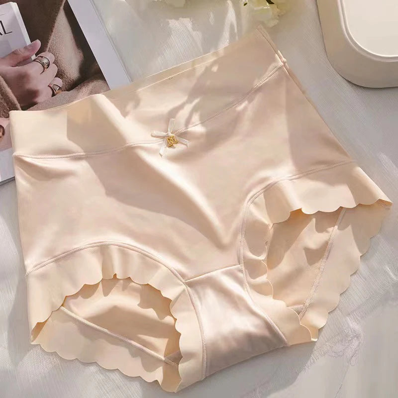 Silk Panties Nice Briefs Soft Underwear Women's Mid rise Elegance Girls Sexy Lingerie.