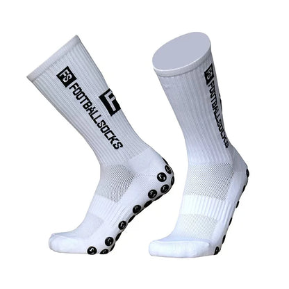 3/1Pair New Style FS Football Socks Round Silicone Suction Cup Grip Anti Slip Soccer Socks Sports Men Women Baseball Rugby Socks.