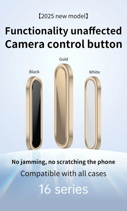 Luxury Camera Control Capture Button Cover for iPhone 16 Pro Max Plus 16Pro Alloy Sensitive Smart Lens Button Protection Case.