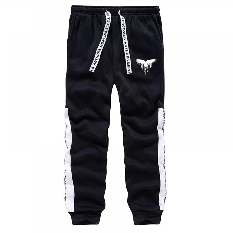 Fall Winter Daily Casual Sporty Jogger Sportswear Viking Raven Print Outfits 2025 New Fashion Men's Tracksuit Hoodies Sweatpants.
