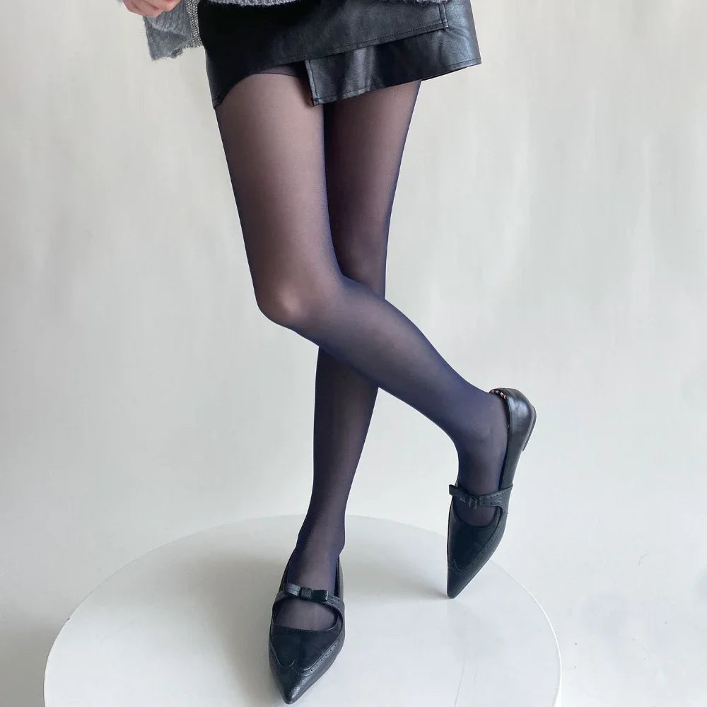 Blue Green Ultra-thin Nylon Thigh High Stockings Pantyhoses Women Sexy Women Tights Velvet Sexy Lingeries Hosiery Body Stockings