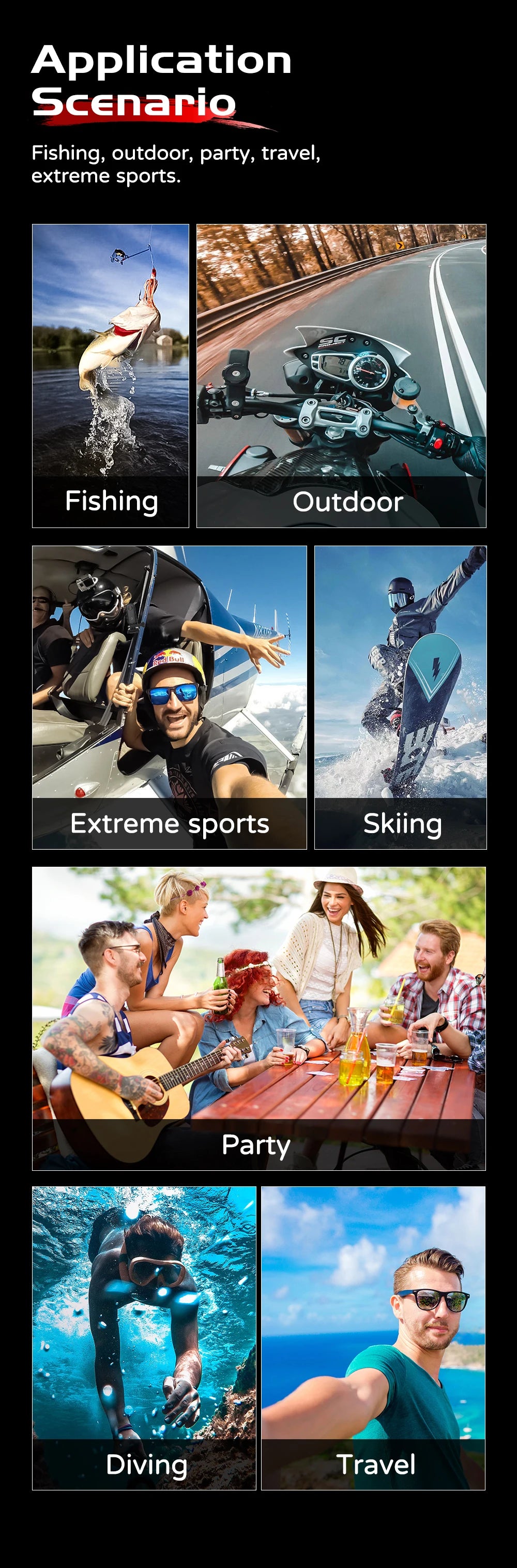 SJCAM C100 Plus Action Cam 4K Electronic Image Stabilization 2.4G WiFi 30M Waterproof With Case Sport Camera Black White