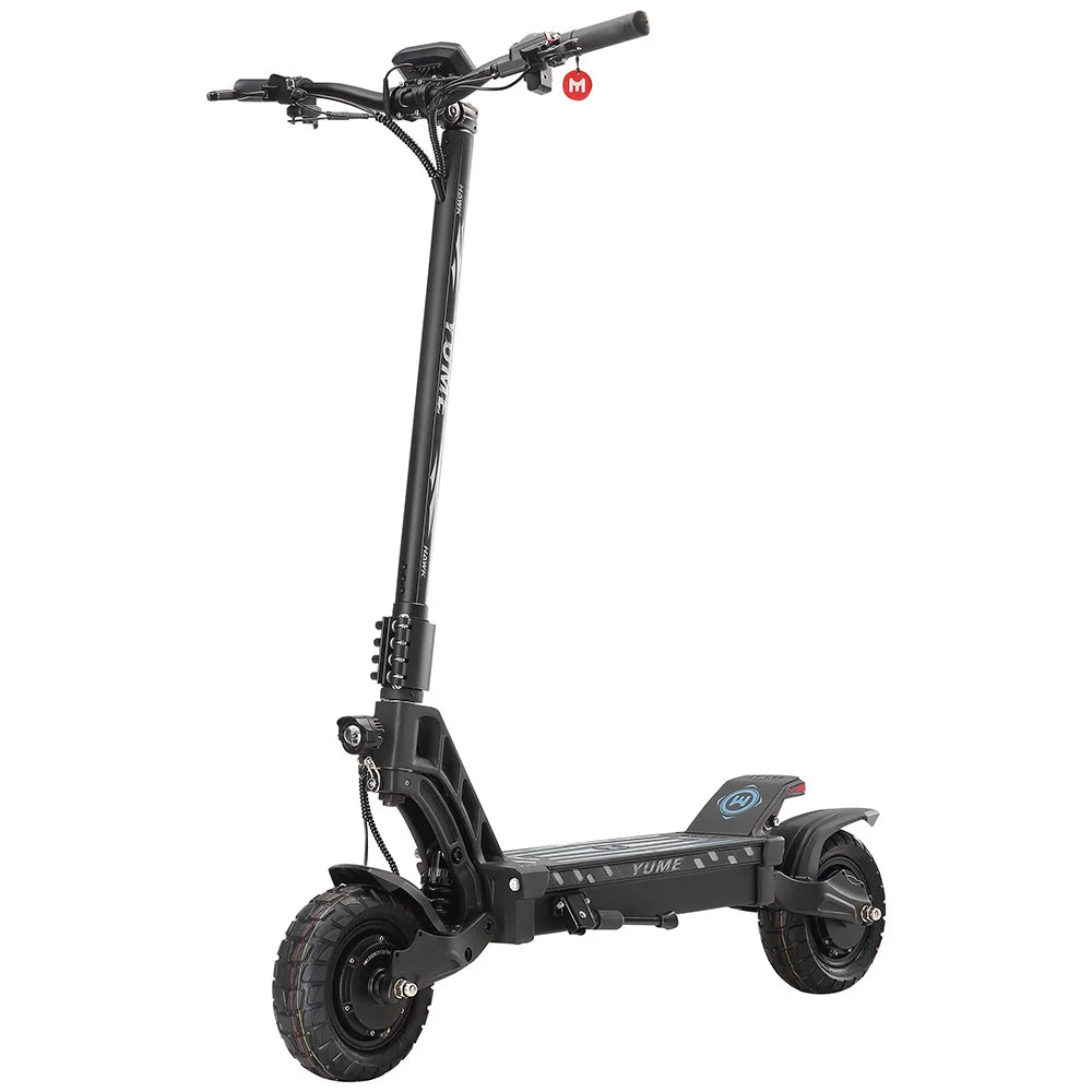 YUME HAWK Electric Scooter,  1200W*2 Powerful Motor 60V 22.5Ah Battery 70km/h Max Speed 10x3.15' Tubeless Tires Adult Escooter.
