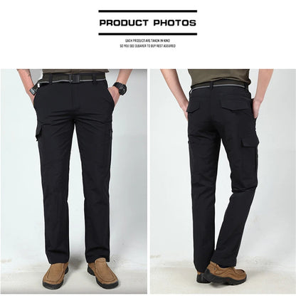 Men's Summer Tactical Cargo Pants Lightweight Casual Waterproof Trousers Casual Pants Wear-resisting Multi-pocket Outdoor Hiking.