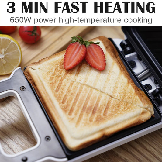 Sandwich machine breakfast machine household light food machine frying machine multi-function heating toast pressure toaster.