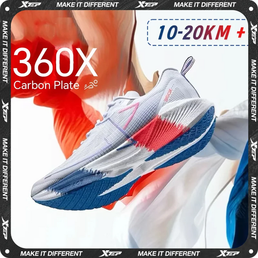 Xtep 360X Professional Running shoes Men's Carbon Plate Marathon PB Sport Shoe Lightweight ETPU Material Sneakers 976119110080.