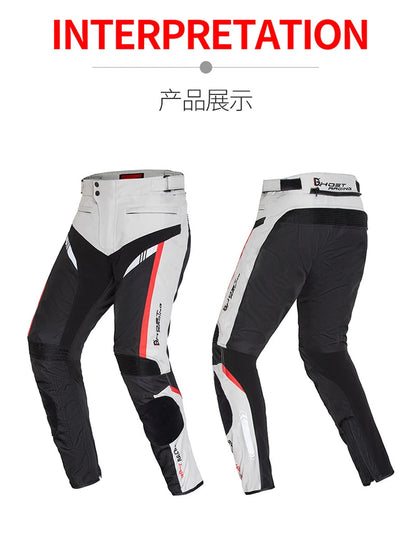 GHOST RACING Motorcycle Racing Jacket Man Waterproof Dirt Bike Pants Set With Protection Racing Suit Motocross Jacket Motor Suit