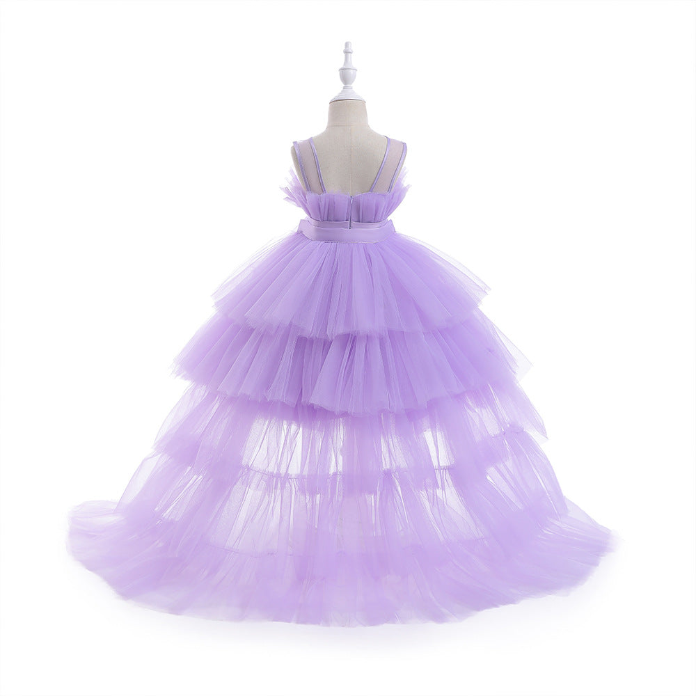 Formelle Abendkleider für Kinder, elegante Partykleider für Mädchen, Kleider mit abnehmbarem Prinzessinnenkleid