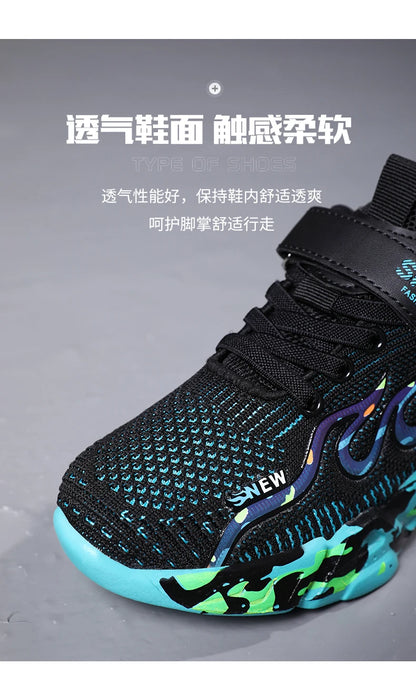 Boys Running Shoes 2022 Design Children Sneakers Mesh Kids Casual Sneakers 7-12 Years Children Sneakers for Boys.