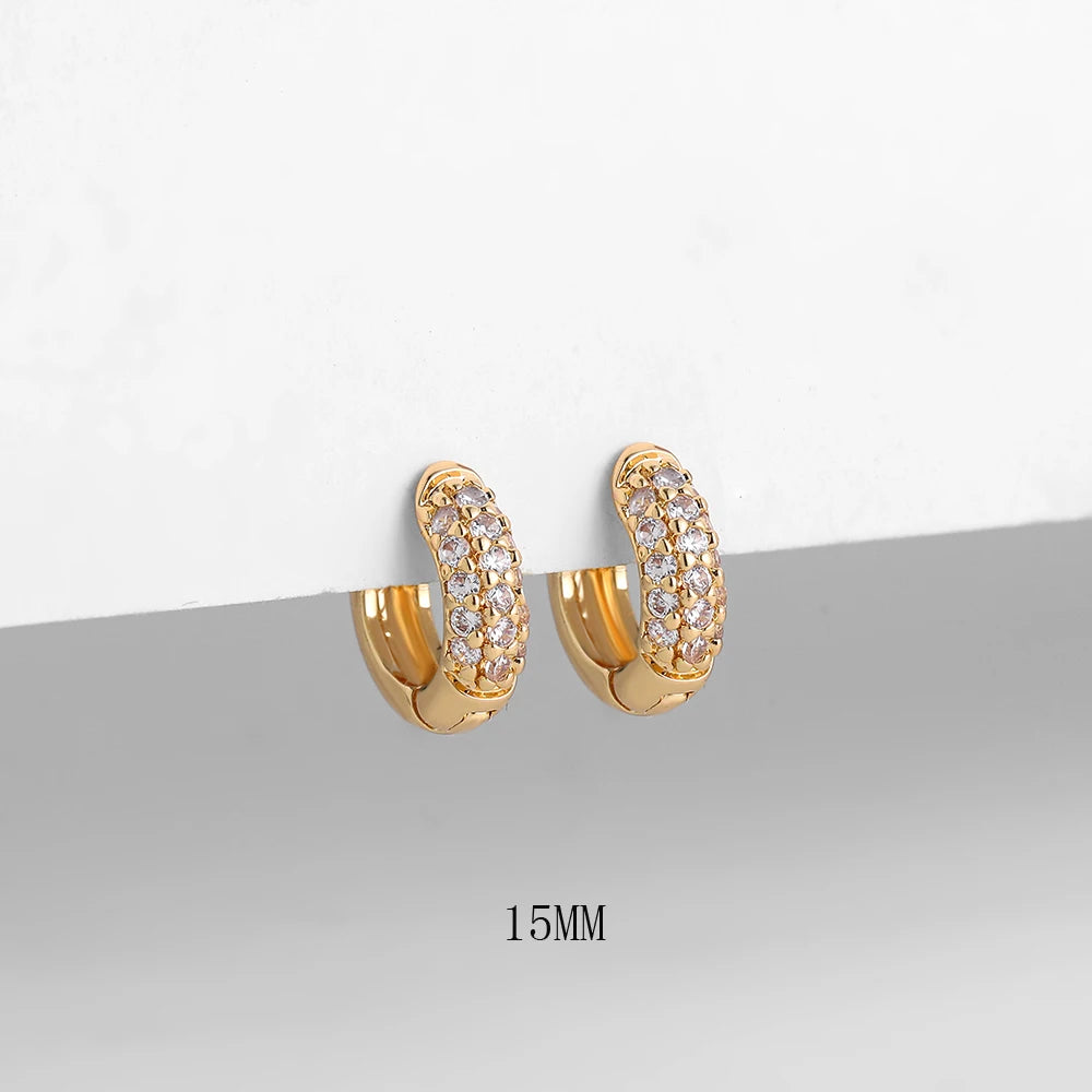 Silver Gold Color Hoop Earring Trendy Punk Hip Hop Rivet Ear Rings for Women Gothic Party Jewelry Pendientes Orecchini 2025.