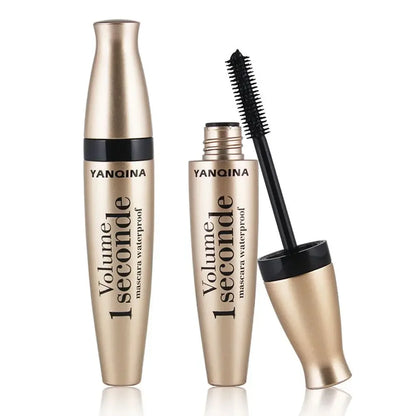 Silk Fiber Black Mascara Makeup Waterproof Lasting Lengthens Eyelashes Extension Non-smudge Anti-sweat Mascara Makeup Cosmetics.