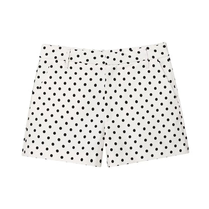 TRAFZA Herbst Polka Dot Gedruckt Jacke Für Frauen Lange Ärmel Rollkragen Zipper Mit Taschen Kordelzug Lose Vintage Mäntel