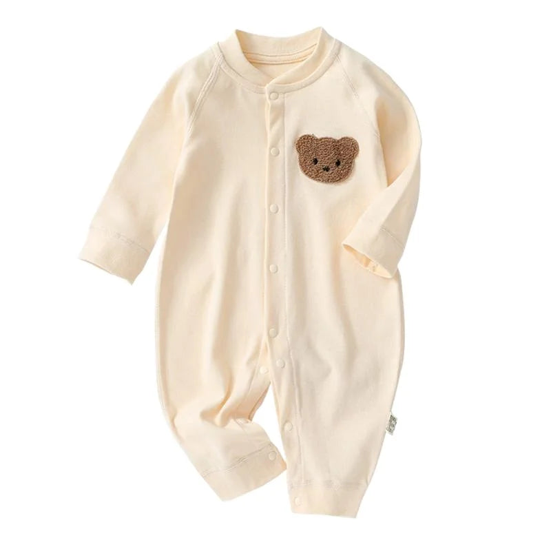 Baby Herbst Kleidung Cartoon Bär Gedruckt Strampler für Jungen Mädchen Neugeborenen Einteiliges Kleidung Baumwolle Kleinkind Body Infant Kostüm.