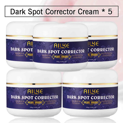 AILKE Double Glutathione Dark Spots Remover Face Cream, For Armpit, Elbows, Legs, White Spots, Age Spots, Sun Spots, Freckles.