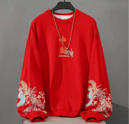 Chinese Style Essentials Hoodies Woman Winter Tops Coquette Star Clothes Autumn Pulovers Hooded Sweatshirt Women Grunge Vintage.