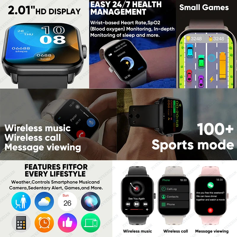 For Xiaomi Watch 5 Global Version Men Women HD AMOLED Display Heart Rate Bluetooth Call GPS Track Waterproof Sports Smart Watch.