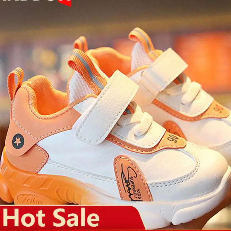 Size 20-31 Children Wear-resistant Casual Sports Shoes Baby Anti-slip Toddler Shoes Girls Boys Kids Soft Bottom Running Sneakers.