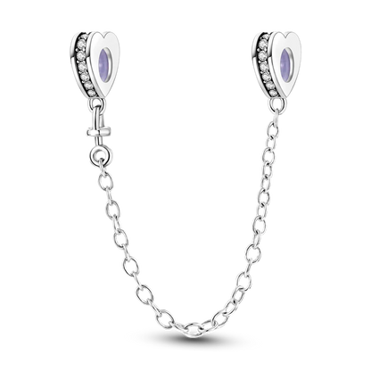 Silver Clasp 925 Sterling Silver CZ pave Clip Charms Daisy Beads Stopper Safety Chain fit Original Bangle Bracelet Jewelry Clip